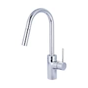 PIONEER FAUCETS Single Handle Pull-Down Kitchen Faucet, Compression Hose, Chrome, Weight: 9.4 2MT260